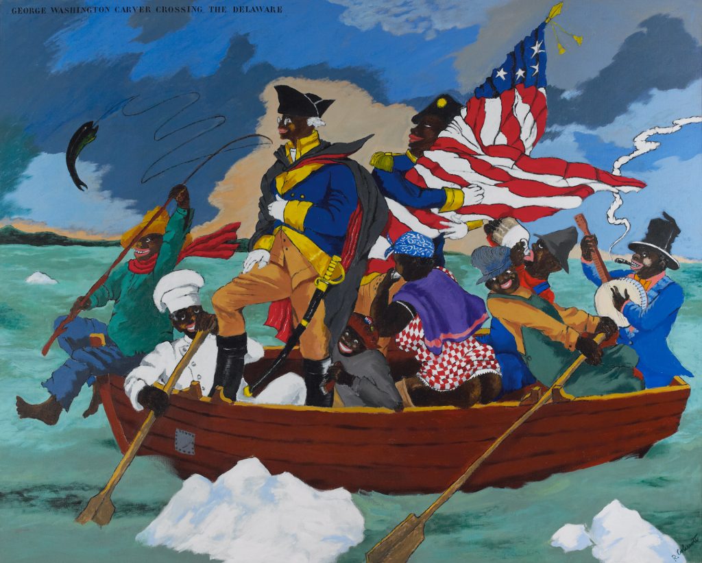 George Washington Carver Crossing the Delaware: Page from an American History Textbook